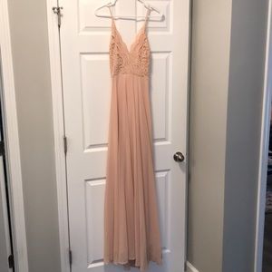 Lulus Blush Full Length Dress